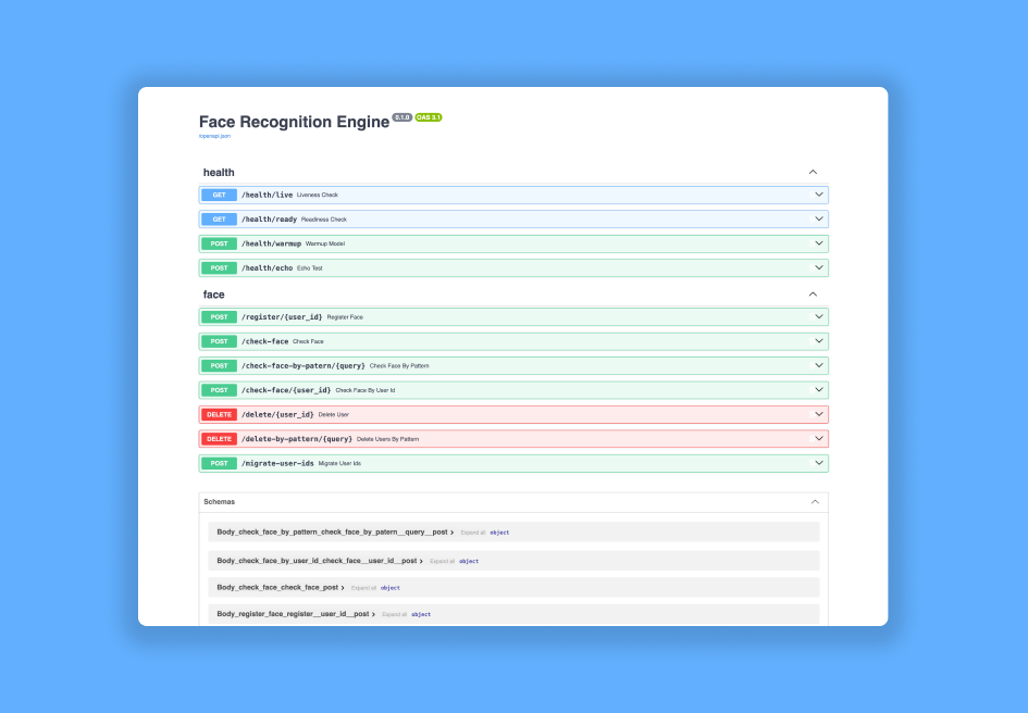 Face Recognition Engine