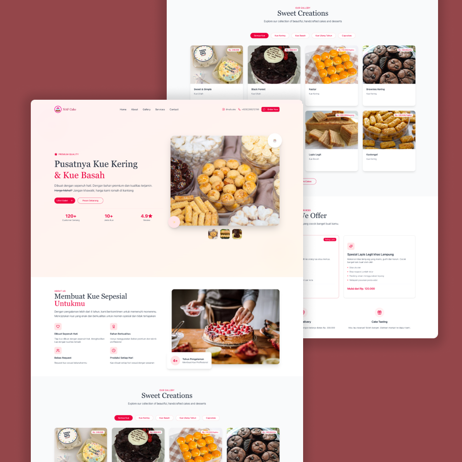 Website Cake Store